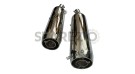 Royal Enfield Super Meteor 650 Red Rooster SS Exhaust Silencer Polished  - SPAREZO